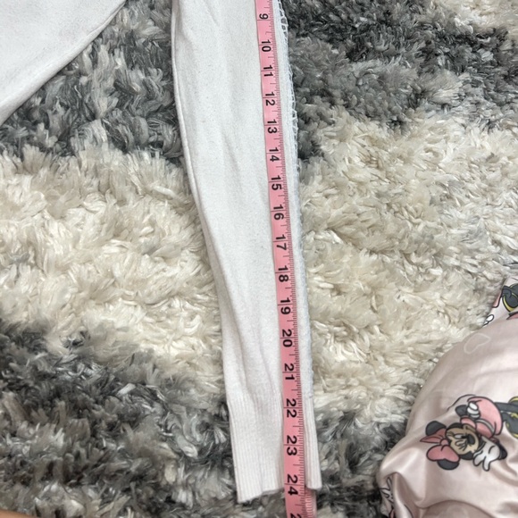 LIV Milano White Open Cardigan Rhinestone Sleeve Sweater - Picture 7 of 9